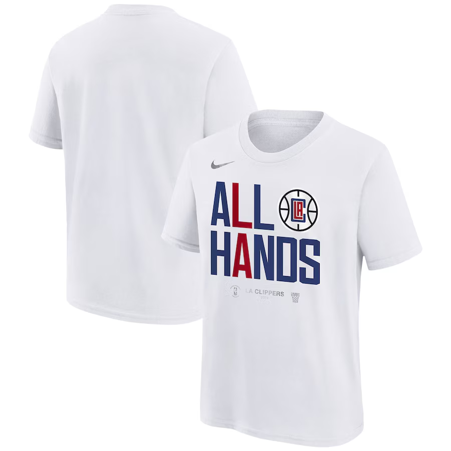 Men 2024 NBA Los Angeles Clippers white Tshirts